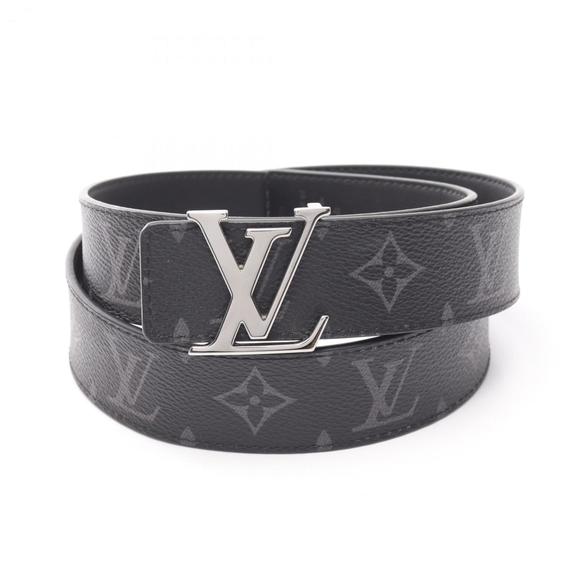 Louis Vuitton LV Initial 35mm Reversible Coated Canvas Belt for Men, Black - Picture 1 of 6